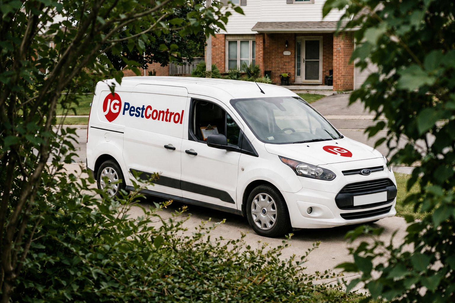 JG Pest Control service van